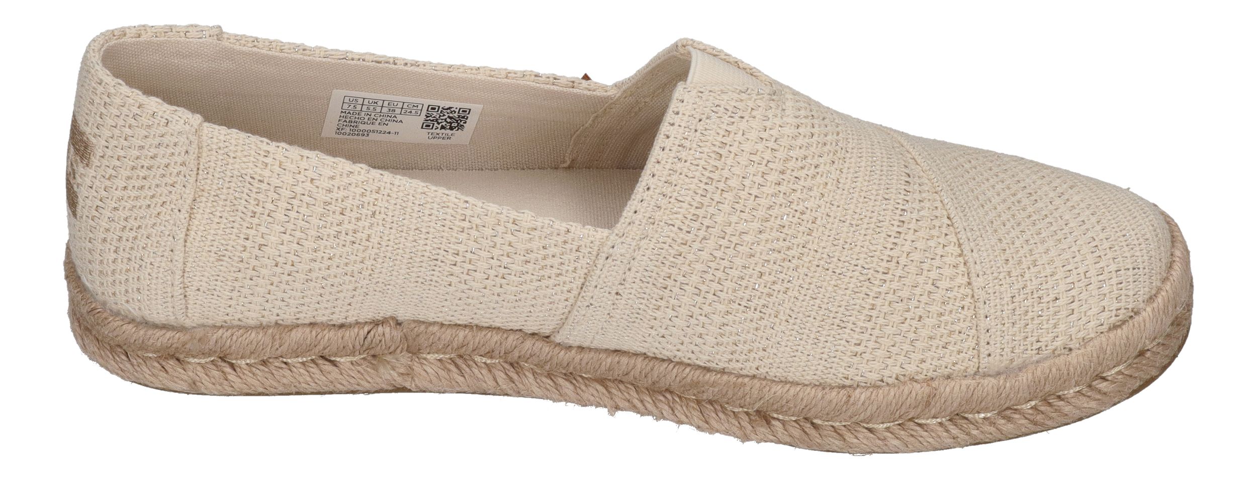 TOMS Damen - ALPARGATA ROPE 2.0 10020693 - natural ud metallic