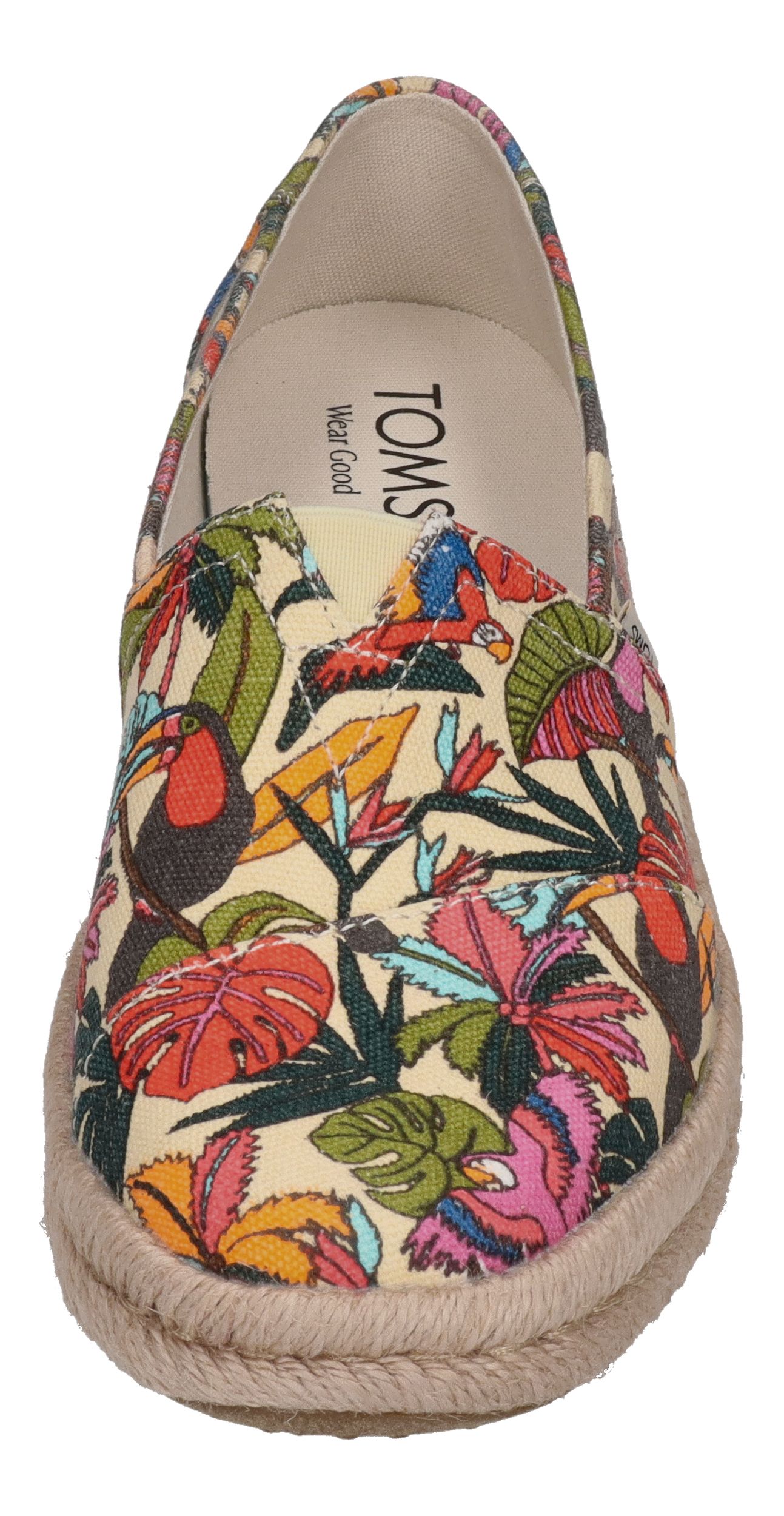 TOMS Damen - ALPARGATA ROPE 2.0 10021889 - light almond multi birds