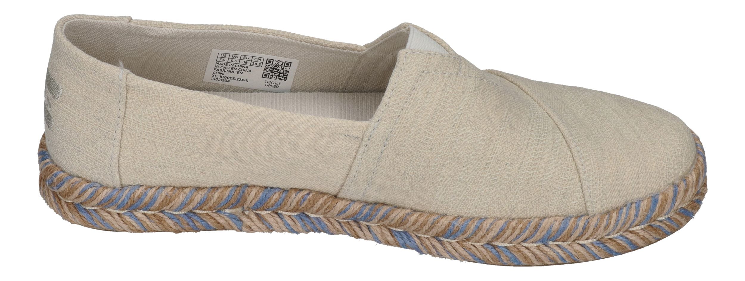 TOMS Damen - ALPARGATA ROPE 2.0 10021934 - white onyx textured denim
