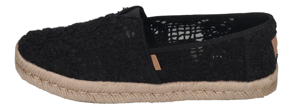 TOMS Damen - ALPARGATA ROPE 2.0 10021938 - black crochet lace
