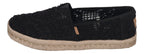 TOMS Damen - ALPARGATA ROPE 2.0 10021938 - black crochet lace