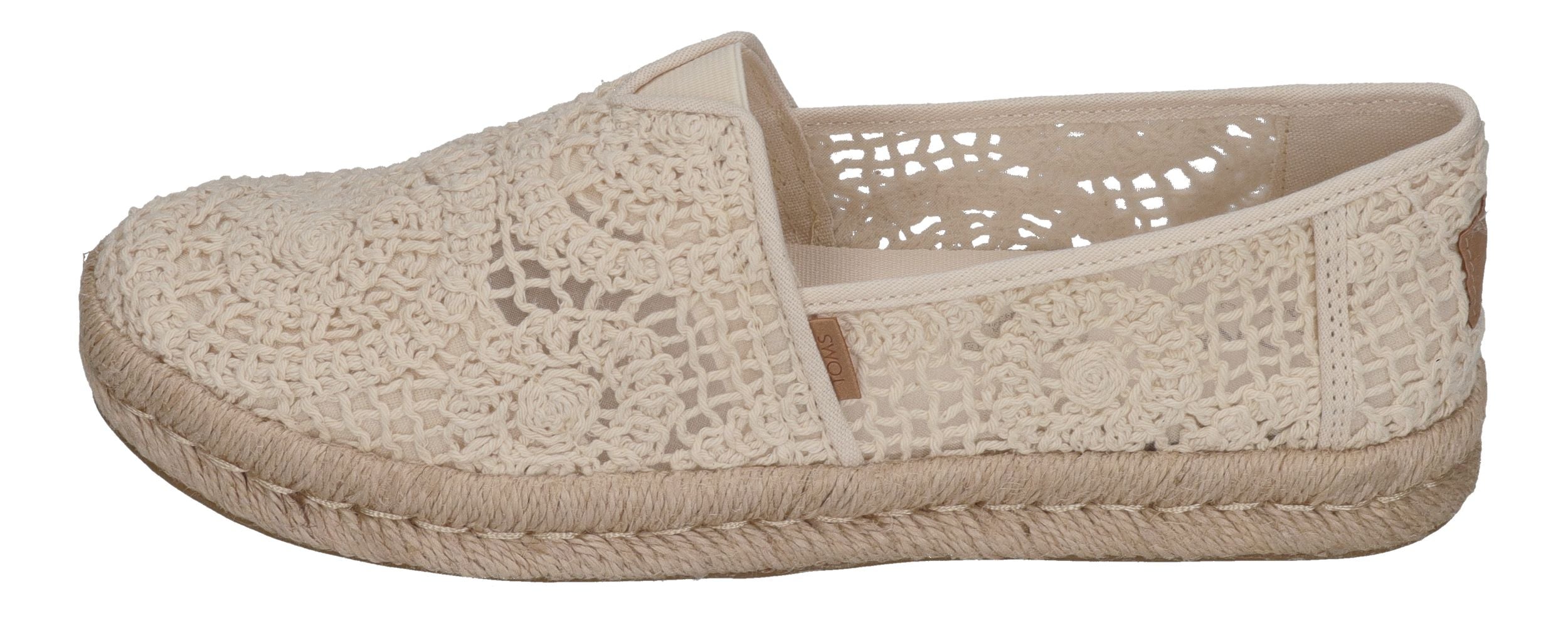 TOMS Damen - ALPARGATA ROPE 2.0 10021941 - natural crochet lace