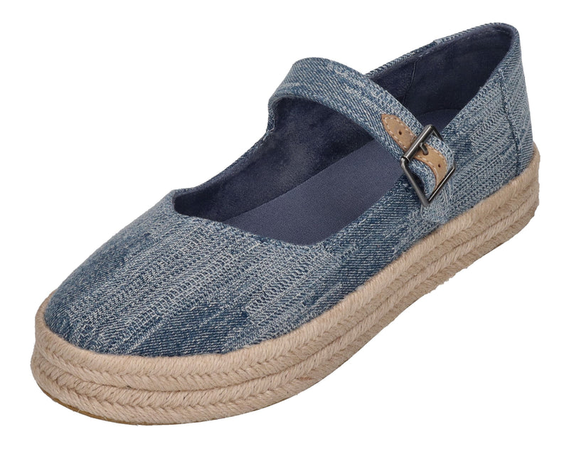 TOMS Damen - CAROLINA MARY JANE 10021873 - dark sky textured denim