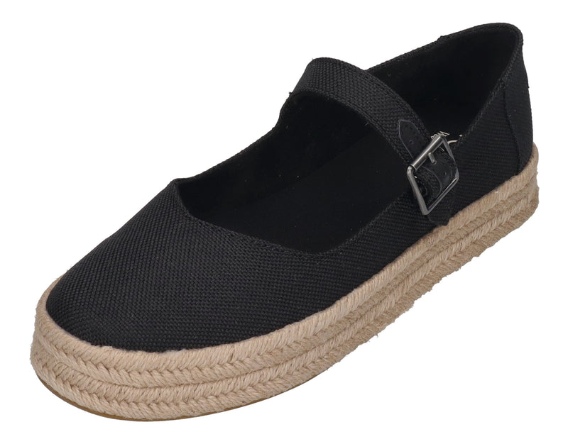 TOMS Damen - CAROLINA MARY JANE 10021878 - black heavy canvas