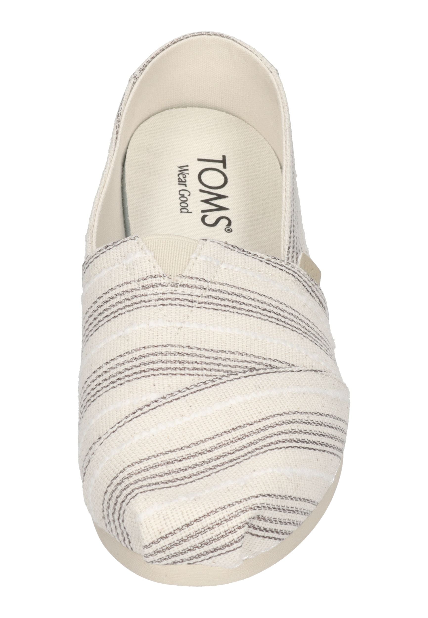 TOMS Damen Espadrilles ALPARGATA 10023037 natural metallic stripe