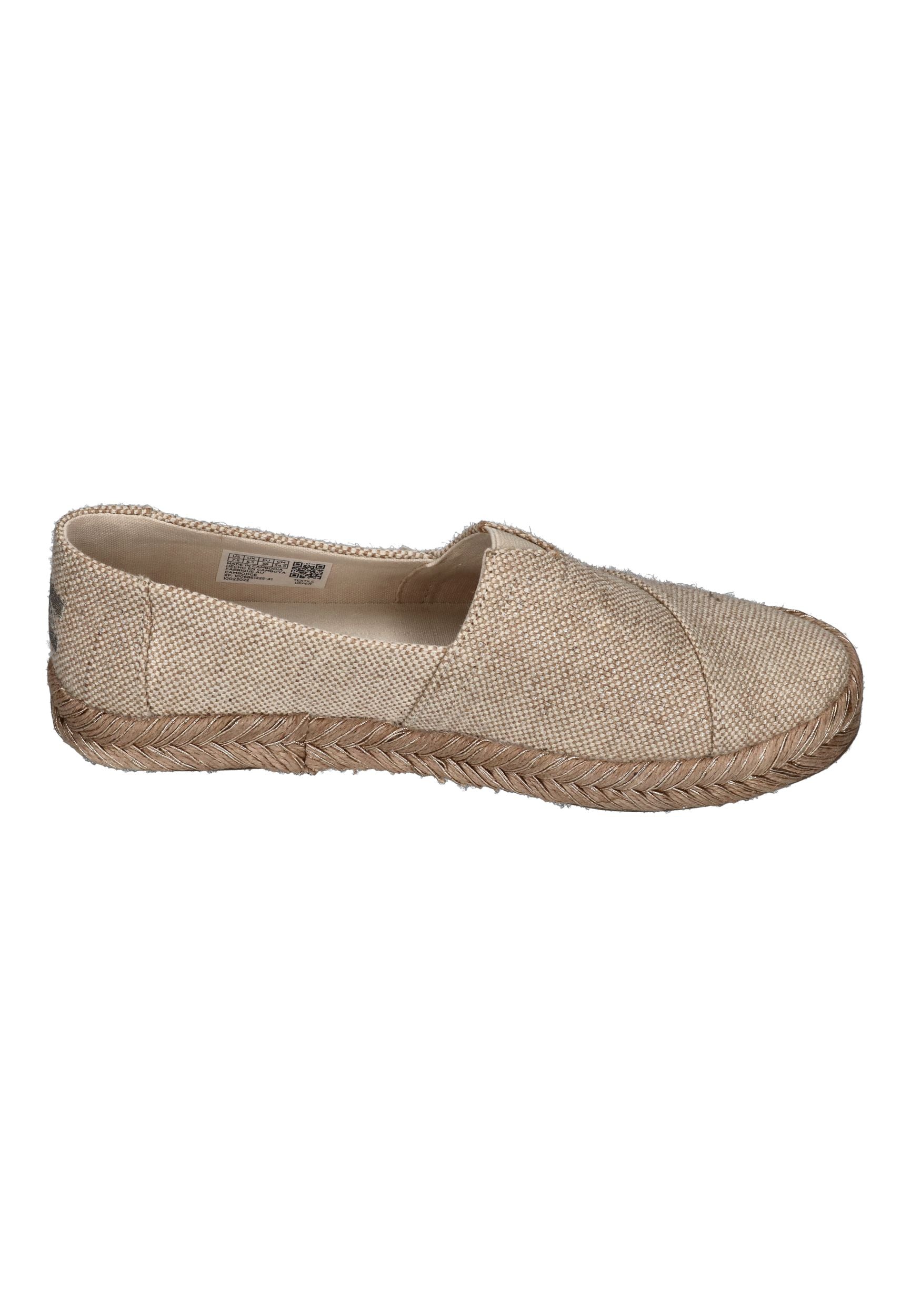 TOMS Damen Espadrilles ALPARGATA ROPE 2.0 10023022 champagne glimmer