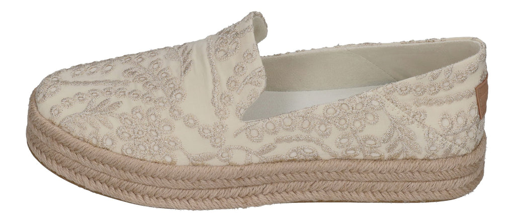 TOMS Damen Espadrilles - CAROLINA 10021854 - egret botanical eyelet