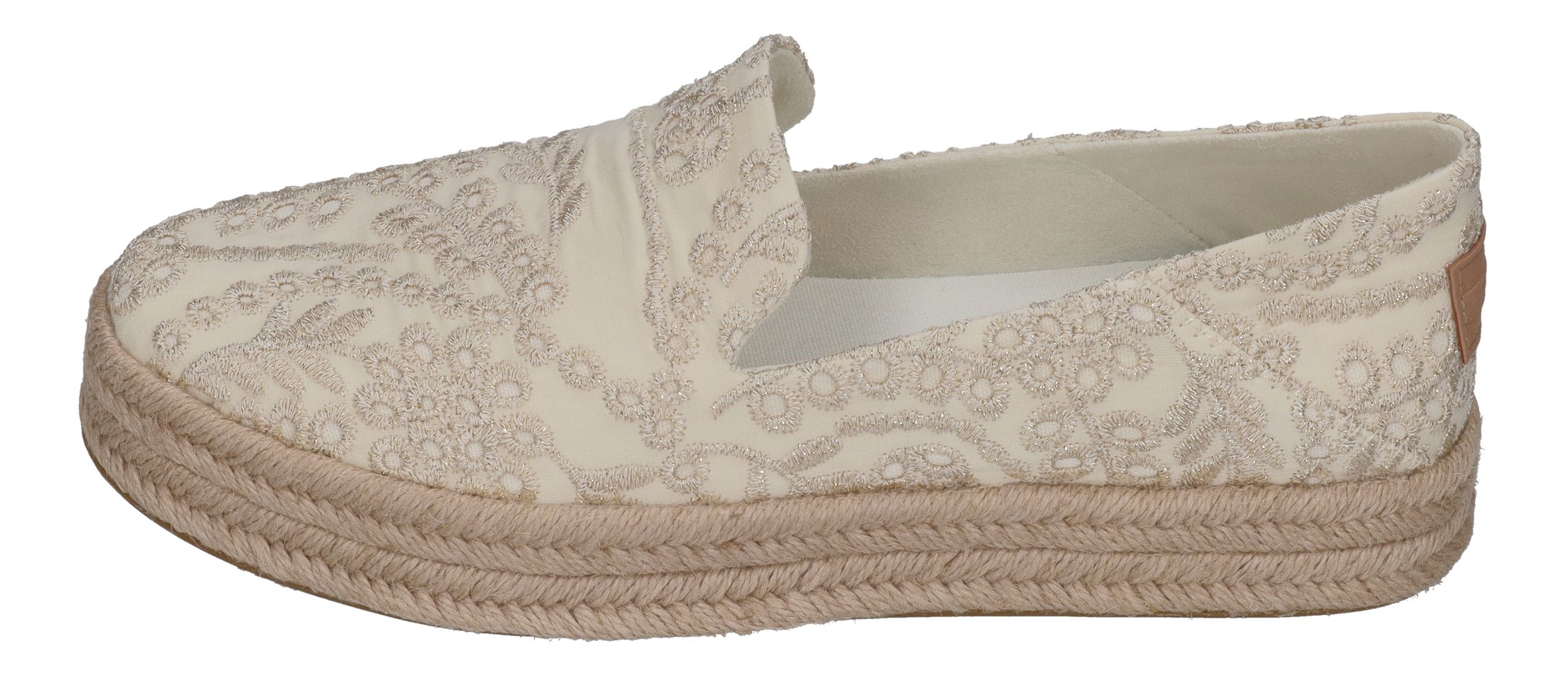 TOMS Damen Espadrilles - CAROLINA 10021854 - egret botanical eyelet