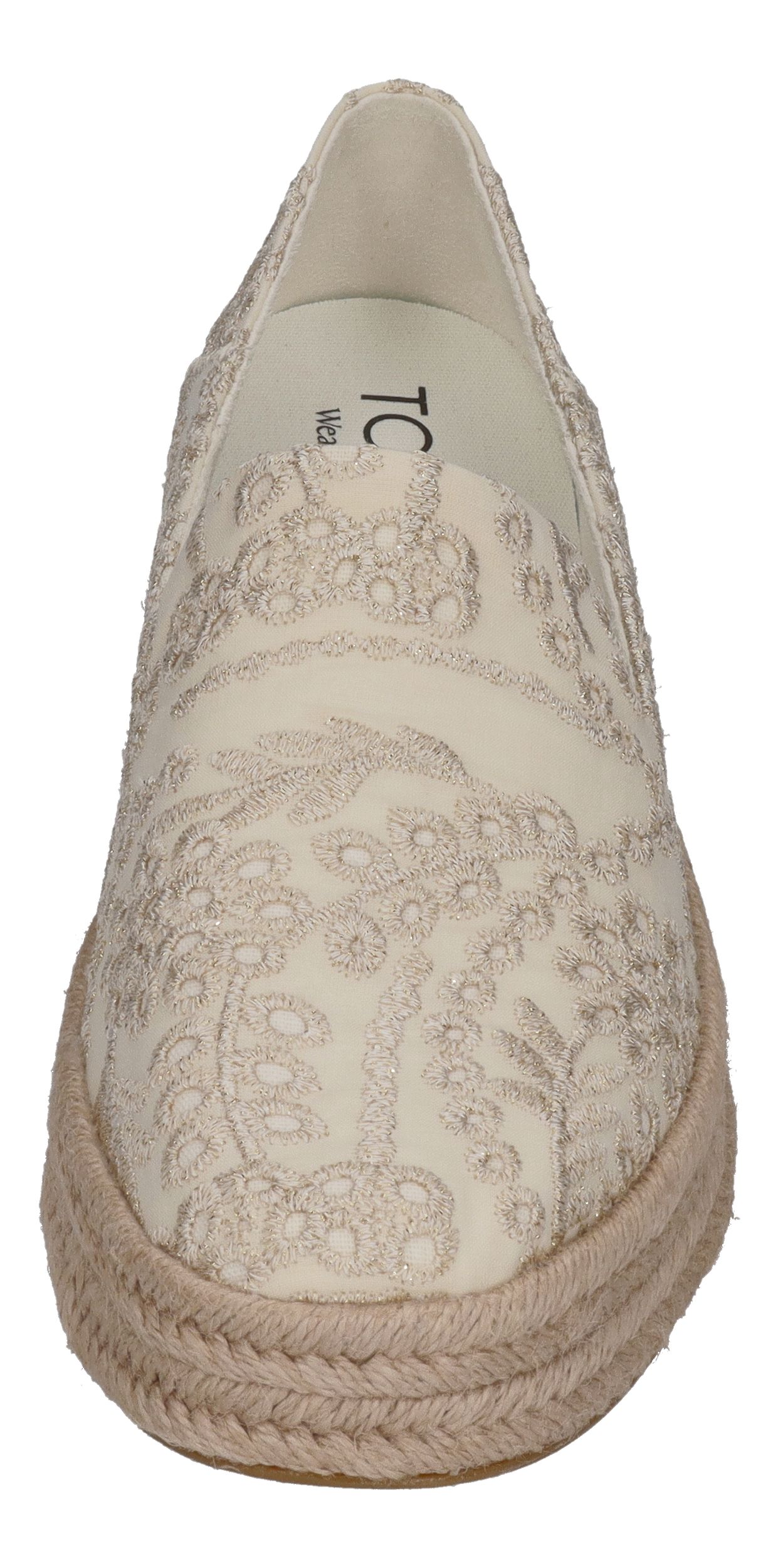 TOMS Damen Espadrilles - CAROLINA 10021854 - egret botanical eyelet