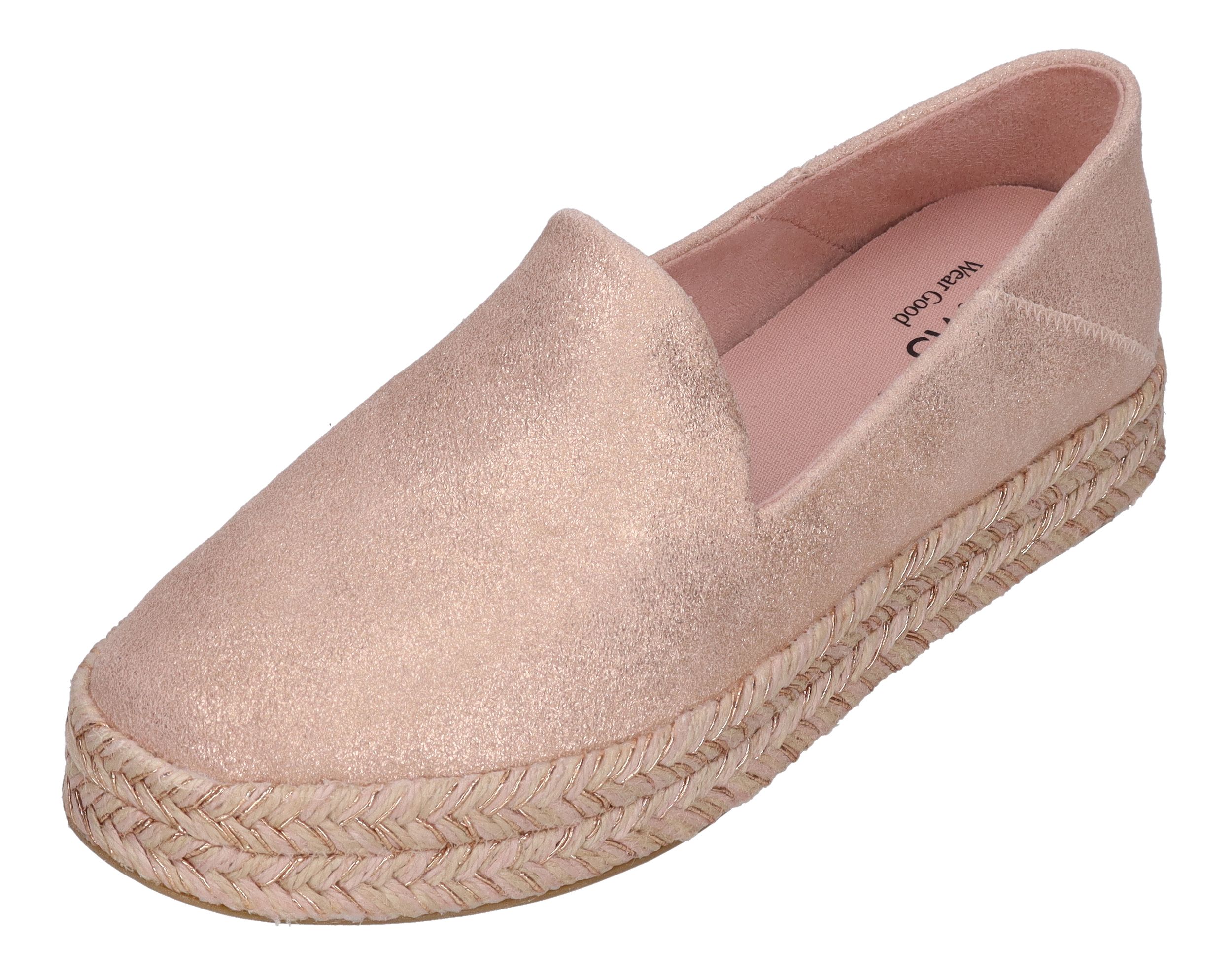 TOMS Damen Espadrilles - CAROLINA 10021868 - pale rose metallic
