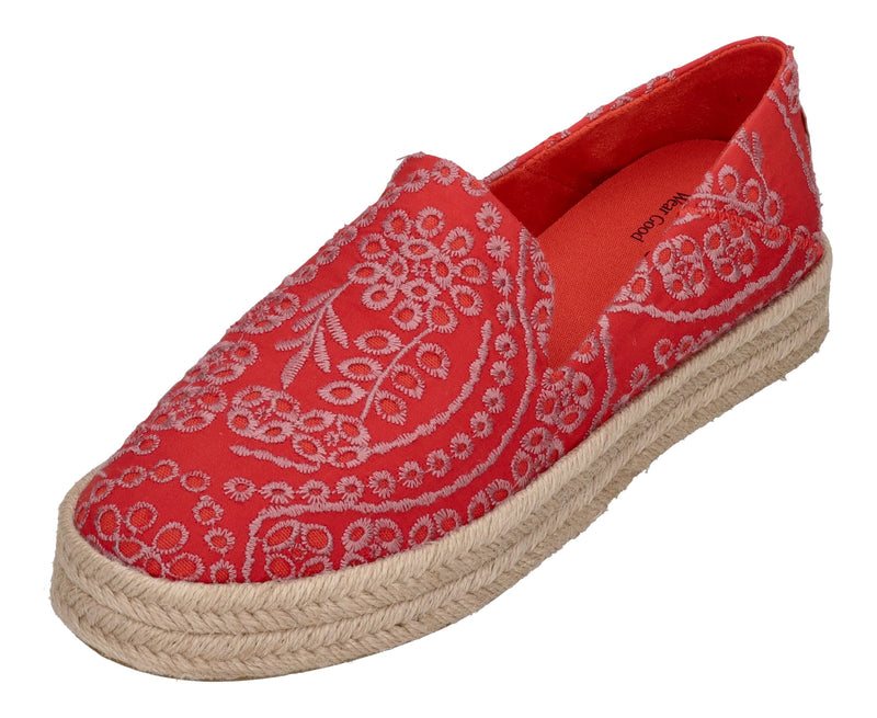 TOMS Damen Espadrilles - CAROLINA 10021871 - flame botanical eyelet