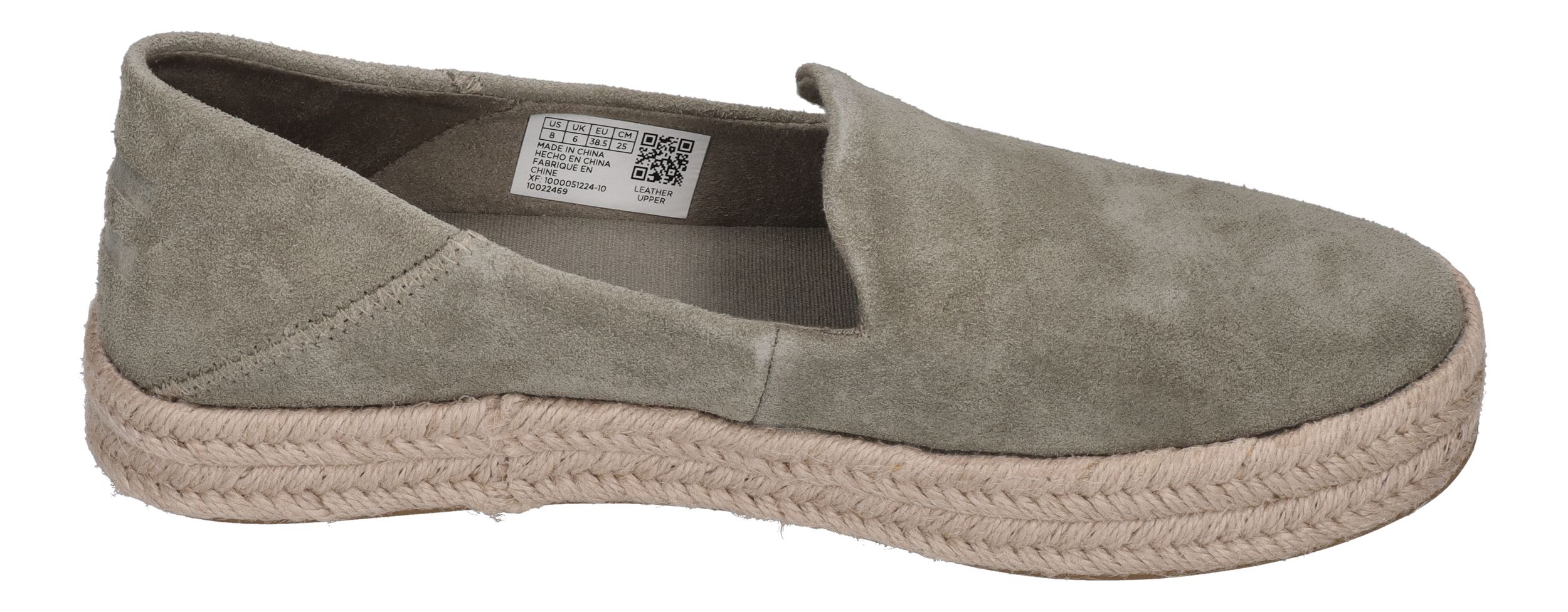 TOMS Damen Espadrilles - CAROLINA 10022469 - vetiver grey suede