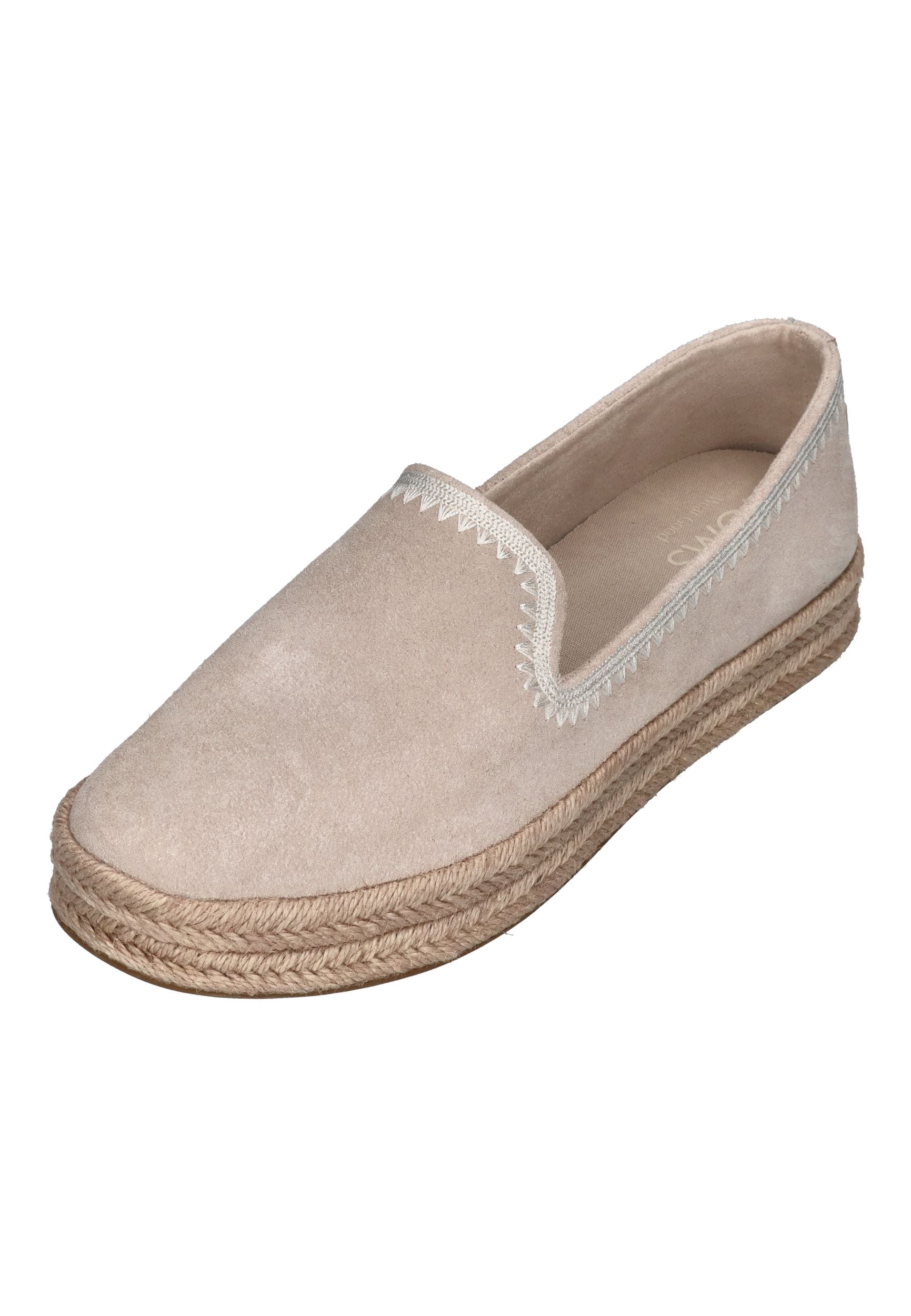 TOMS Damen Espadrilles CAROLINA 10023050 soft grey suede embroidery
