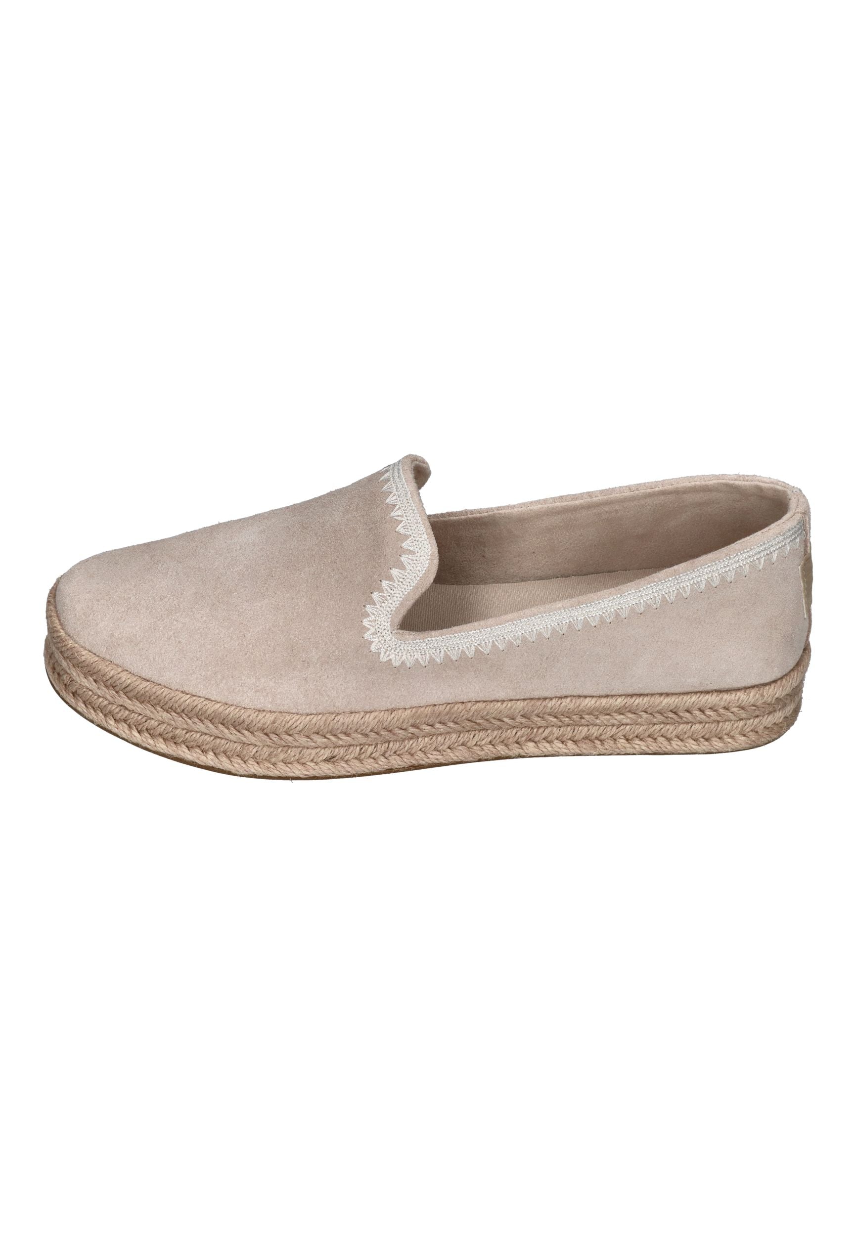 TOMS Damen Espadrilles CAROLINA 10023050 soft grey suede embroidery