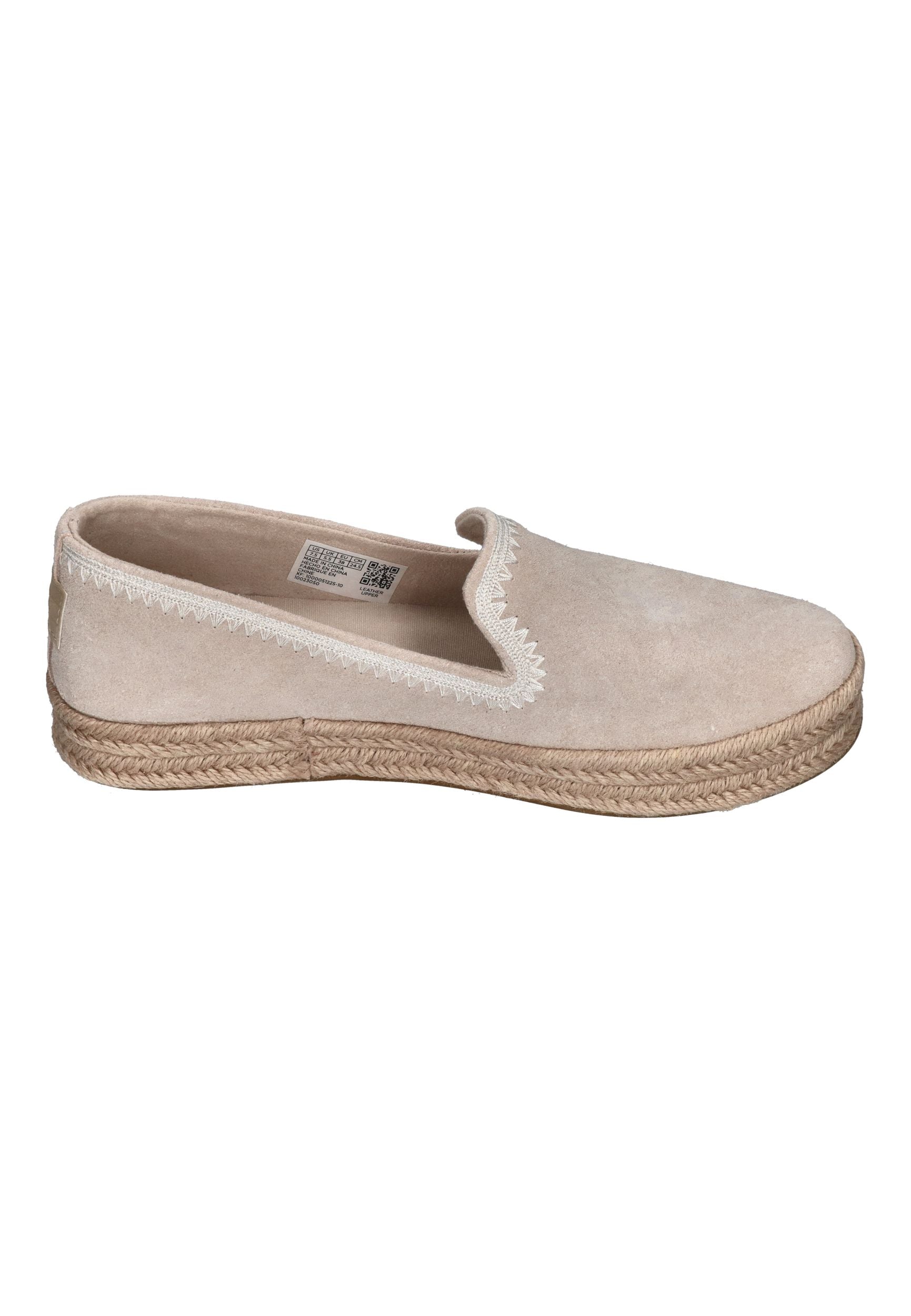 TOMS Damen Espadrilles CAROLINA 10023050 soft grey suede embroidery