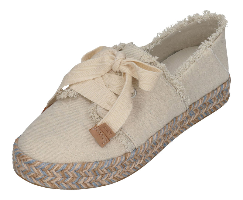 TOMS Damen Espadrilles - CAROLINA LACE UP 10021851- white onyx