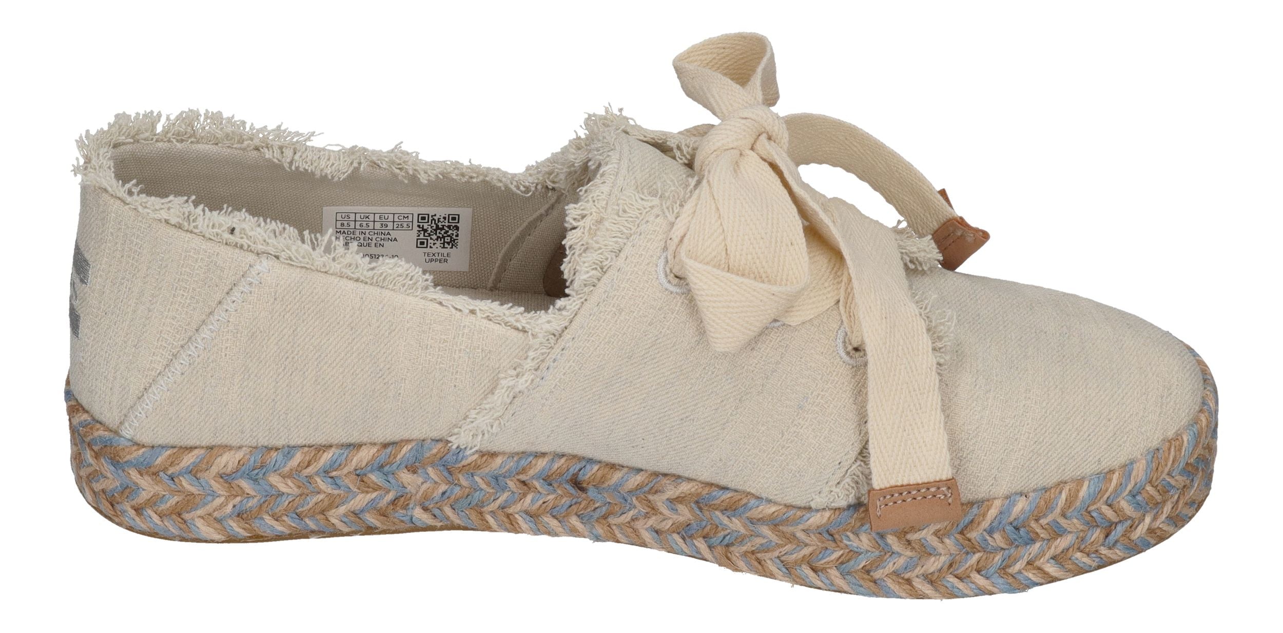 TOMS Damen Espadrilles - CAROLINA LACE UP 10021851- white onyx