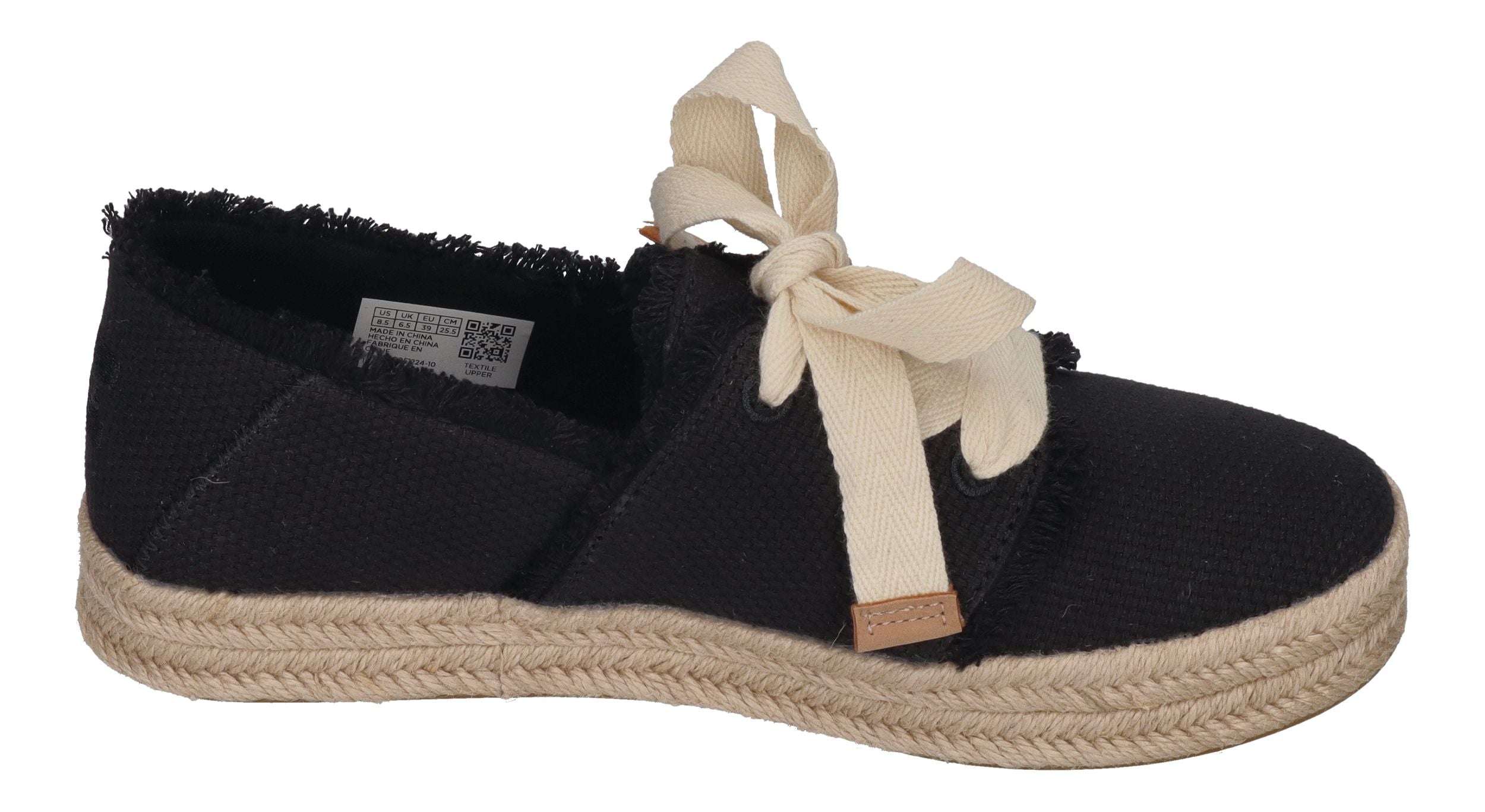 TOMS Damen Espadrilles - CAROLINA LACE UP 10021856 - black beachside