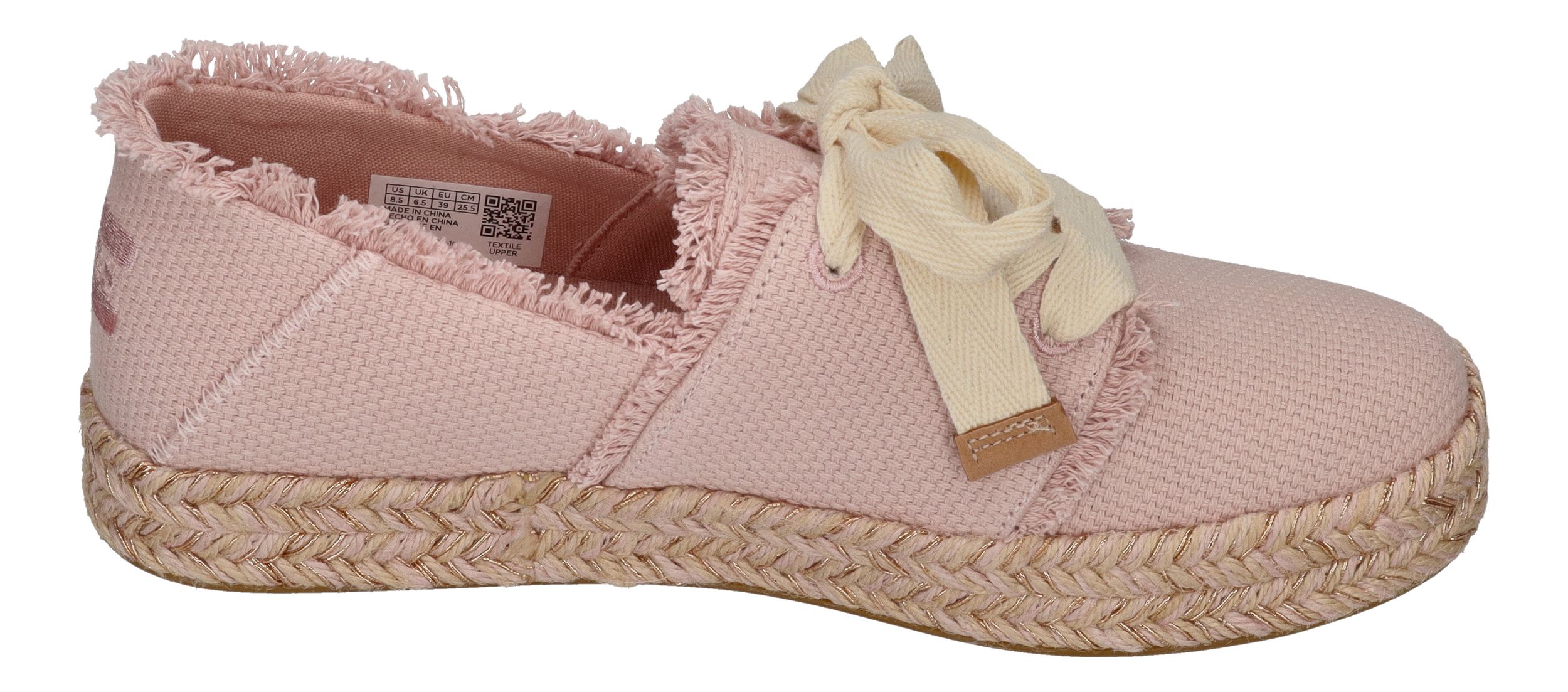 TOMS Damen Espadrilles - CAROLINA LACE UP 10021857- pale rose beachside