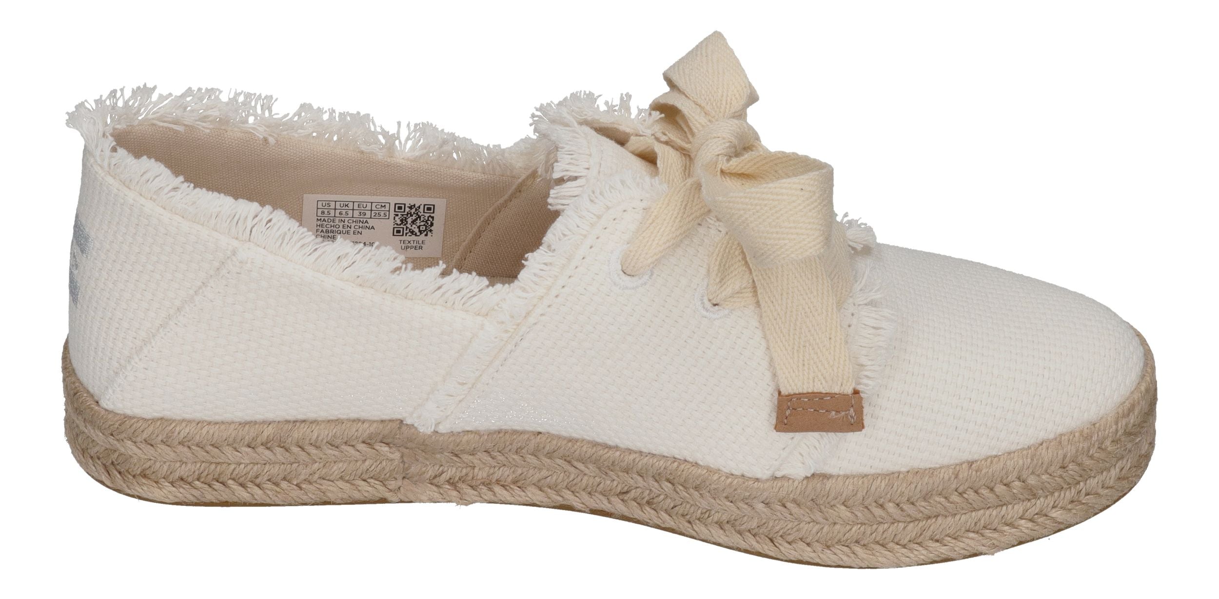 TOMS Damen Espadrilles - CAROLINA LACE UP 10021879- white beachside