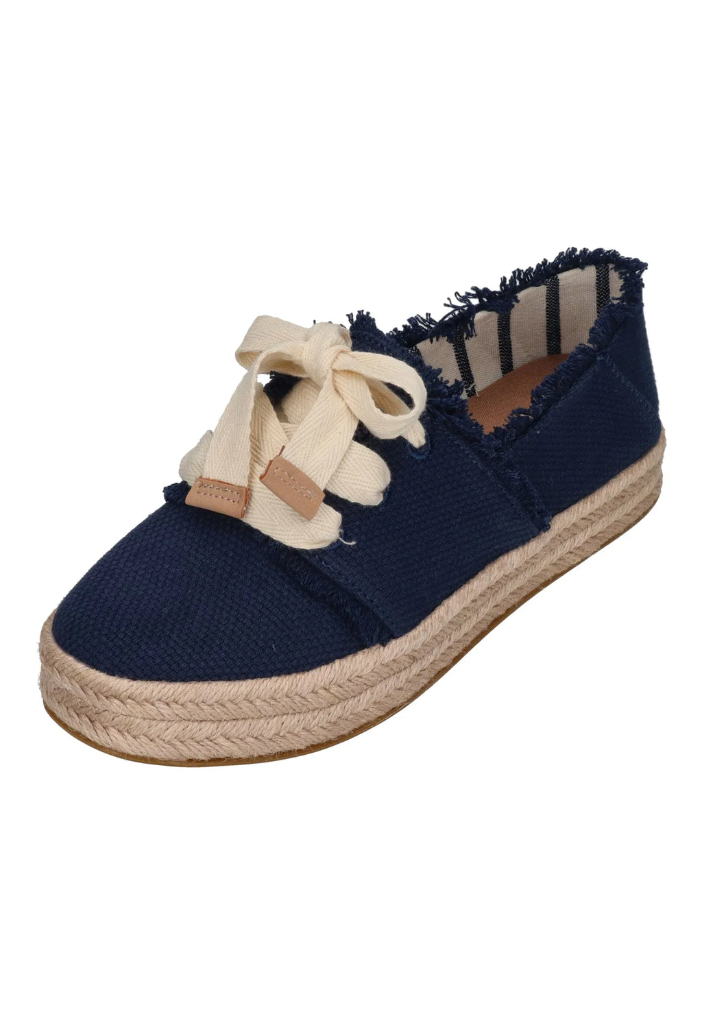 TOMS Damen Espadrilles CAROLINA LACE UP 10023056 navy beachside - Shoedeal