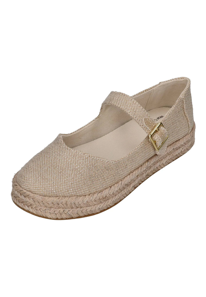 TOMS Damen Espadrilles CAROLINA MARY JANE 10023271 champagne glimmer