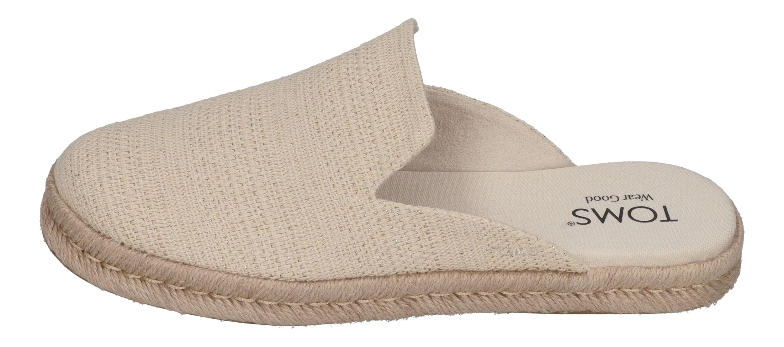 TOMS Damen Espadrilles SANTIAGO MULE 10021862 - natural undyed metallic