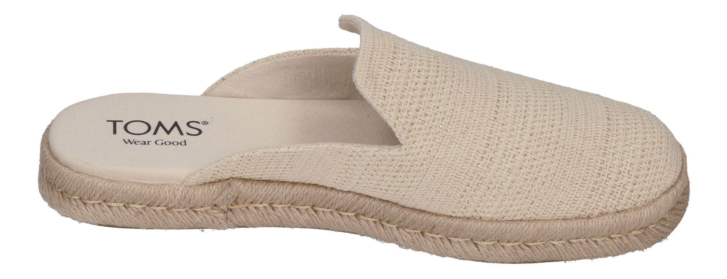 TOMS Damen Espadrilles SANTIAGO MULE 10021862 - natural undyed metallic