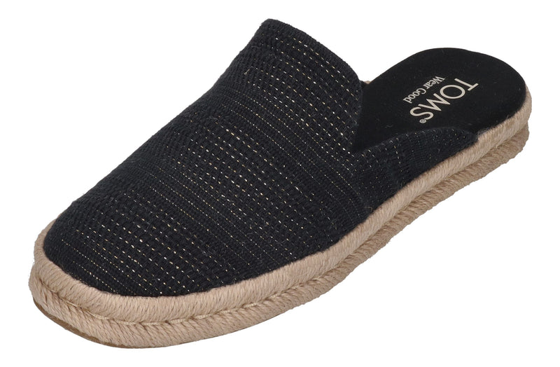 TOMS Damen Espadrilles SANTIAGO MULE 10021880 - black metallic