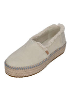 TOMS Damen Espadrilles VALENCIA 10023057 white onyx text denim fray