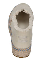 TOMS Damen Espadrilles VALENCIA 10023057 white onyx text denim fray