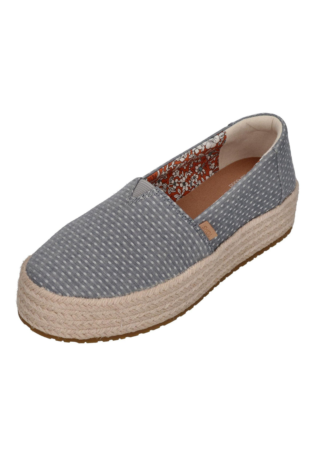 TOMS Damen Espadrilles VALENCIA 10023063 niagara mist chambray dot