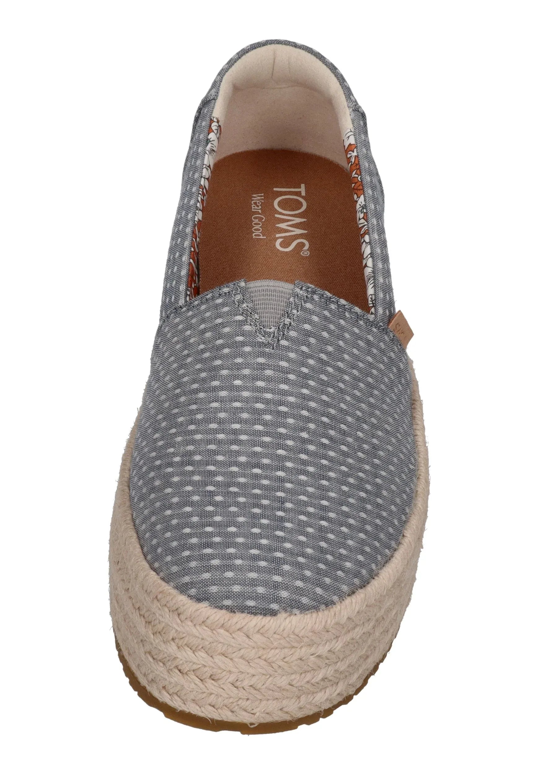 TOMS Damen Espadrilles VALENCIA 10023063 niagara mist chambray dot