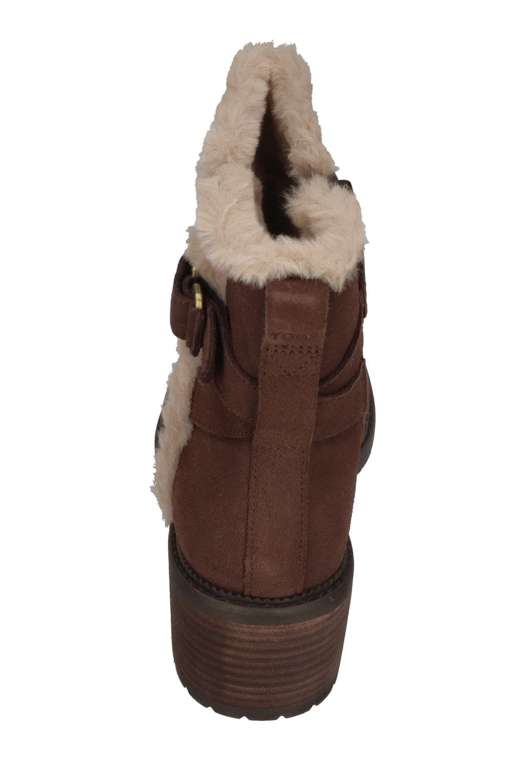 TOMS Damen Stiefeletten HAILEY BUCKLE FAUX 10022565 oak brown suede