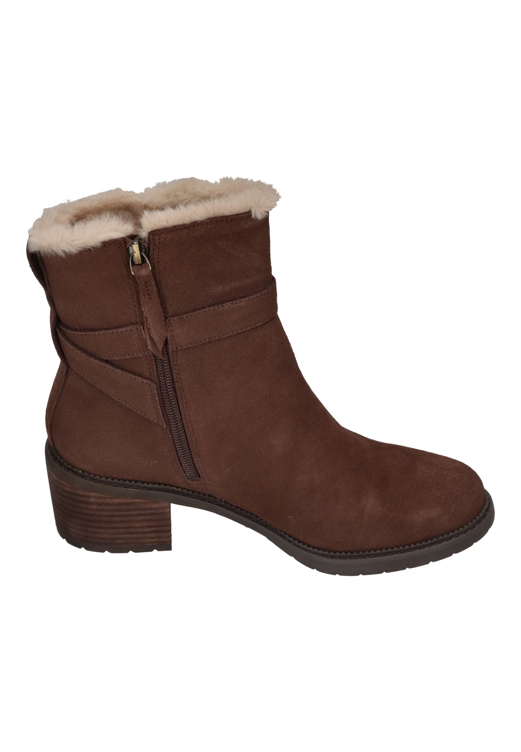 TOMS Damen Stiefeletten HAILEY BUCKLE FAUX 10022565 oak brown suede