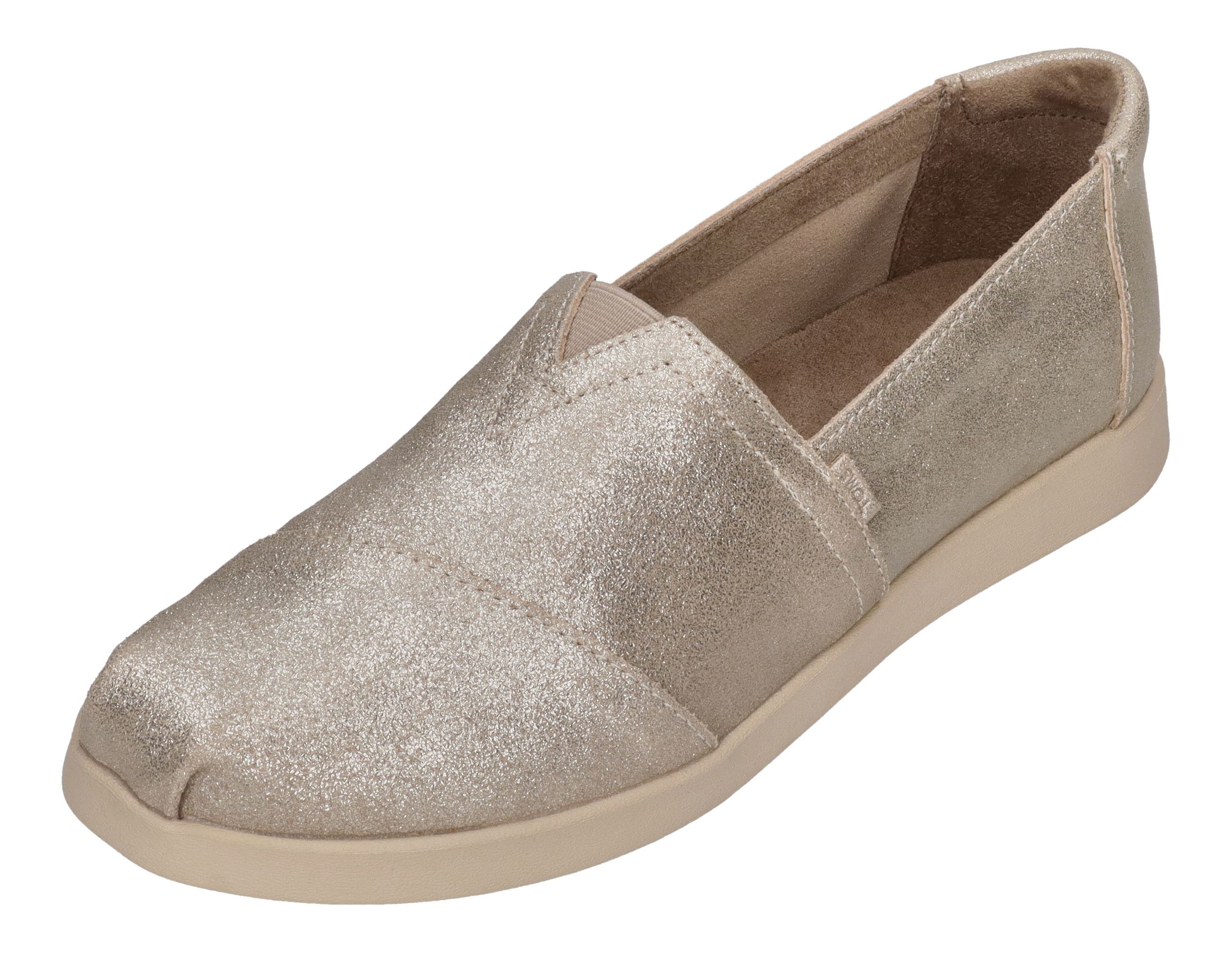 TOMS Damenschuhe - ALPARGATA PLUS 10021548 - champagne metallic