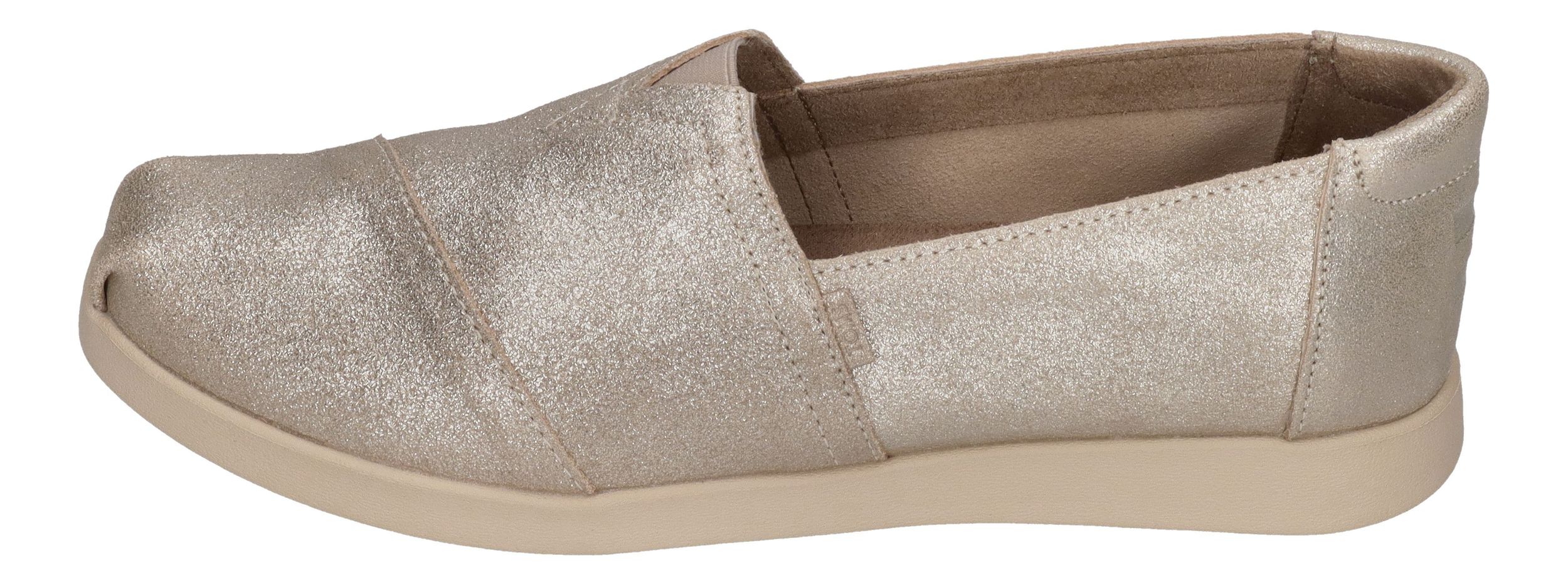 TOMS Damenschuhe - ALPARGATA PLUS 10021548 - champagne metallic