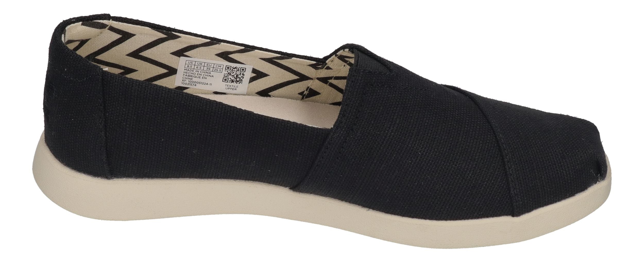 TOMS Damenschuhe - ALPARGATA PLUS 10021574 - black heritage