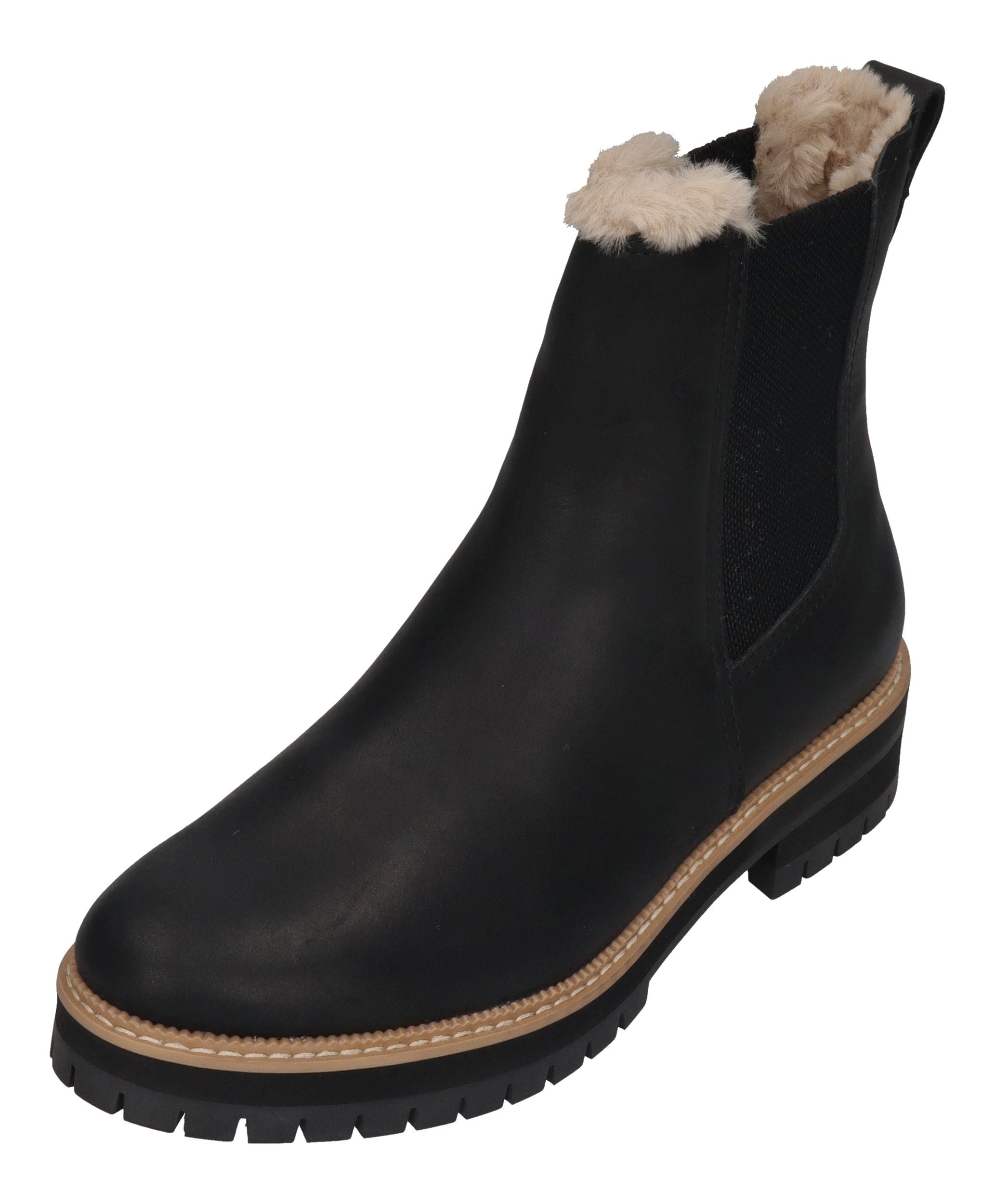 TOMS Damenschuhe - Chelseaboots BENNET 10021299 - black faux fur