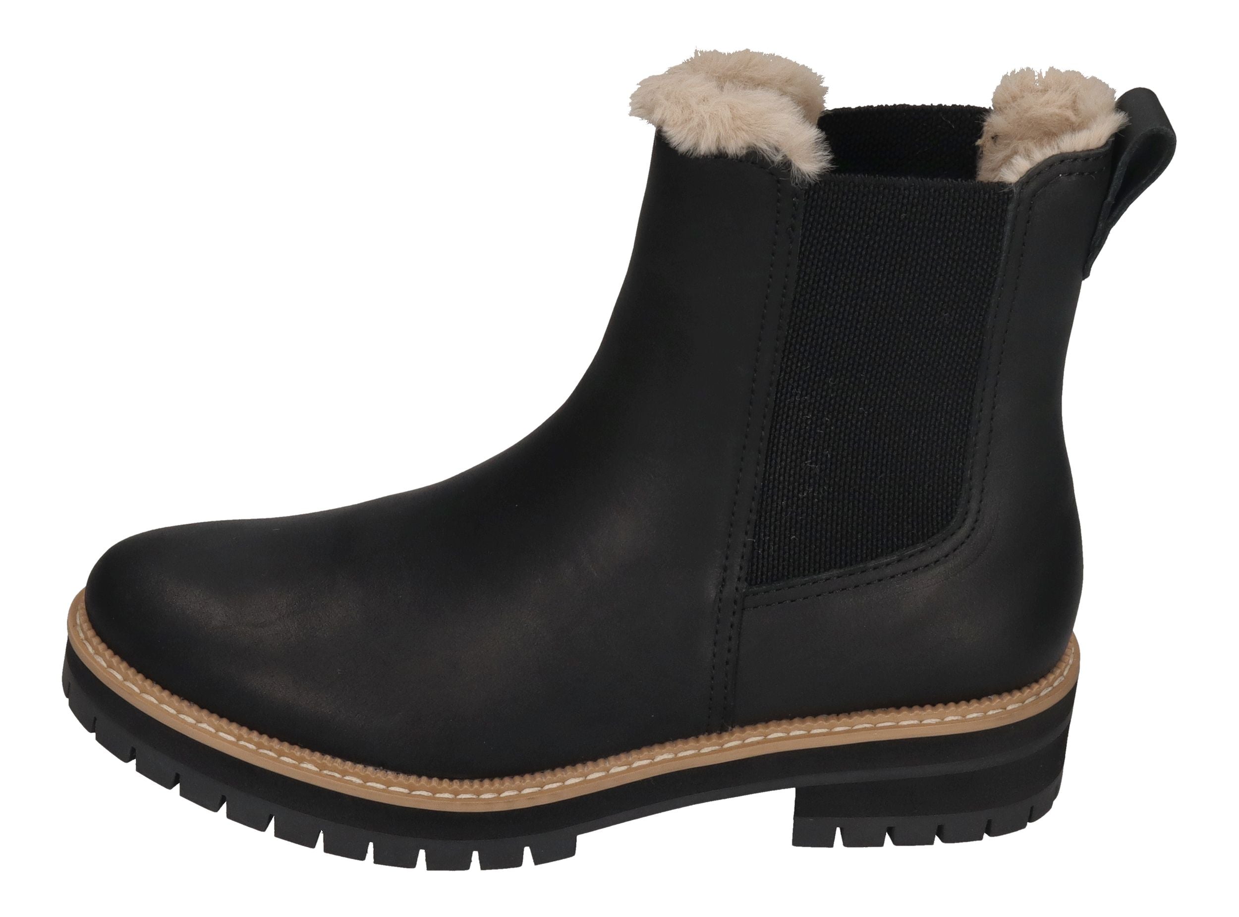 TOMS Damenschuhe - Chelseaboots BENNET 10021299 - black faux fur