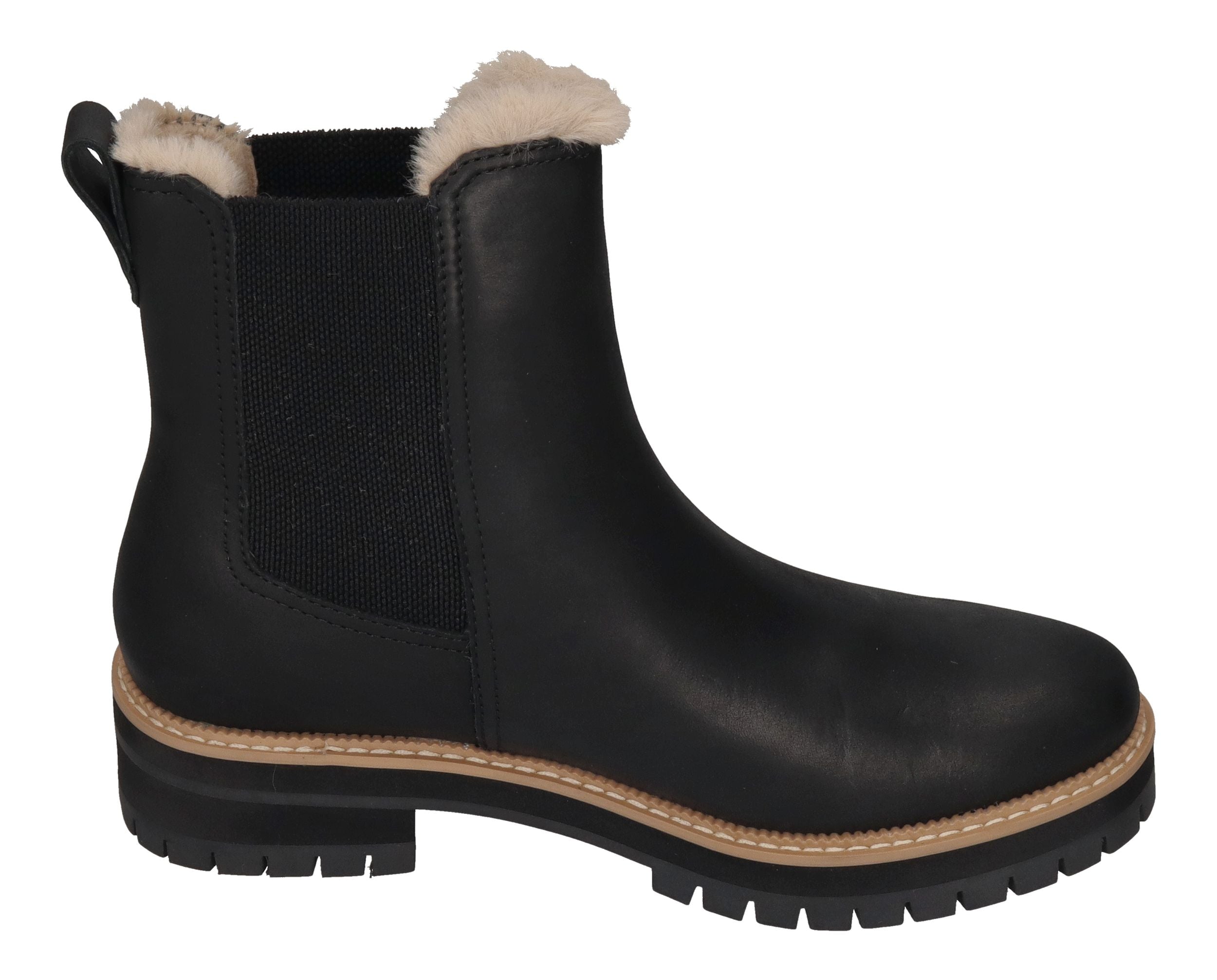 TOMS Damenschuhe - Chelseaboots BENNET 10021299 - black faux fur