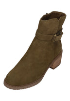 TOMS Damenschuhe Stiefeletten HAILEY BUCKLE 10022560 - military olive
