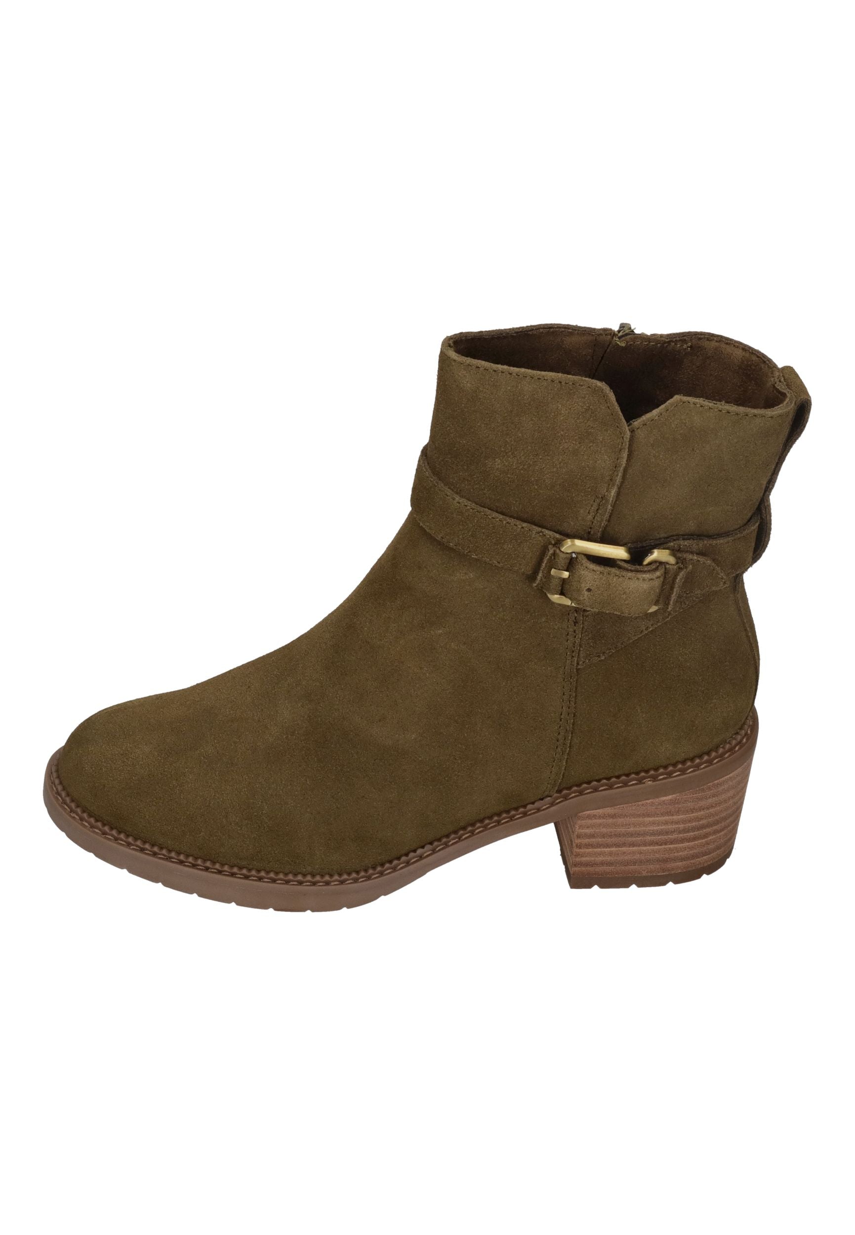 TOMS Damenschuhe Stiefeletten HAILEY BUCKLE 10022560 - military olive