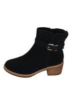 TOMS Damenschuhe - Stiefeletten HAILEY BUCKLE WR 10022549 black suede