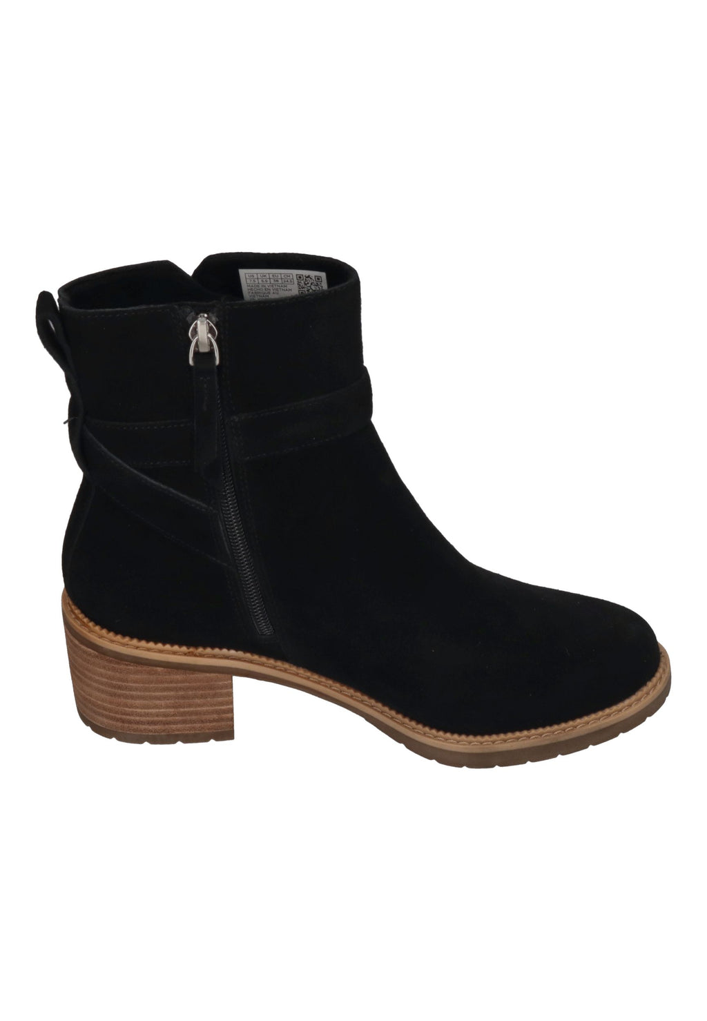 TOMS Damenschuhe - Stiefeletten HAILEY BUCKLE WR 10022549 black suede