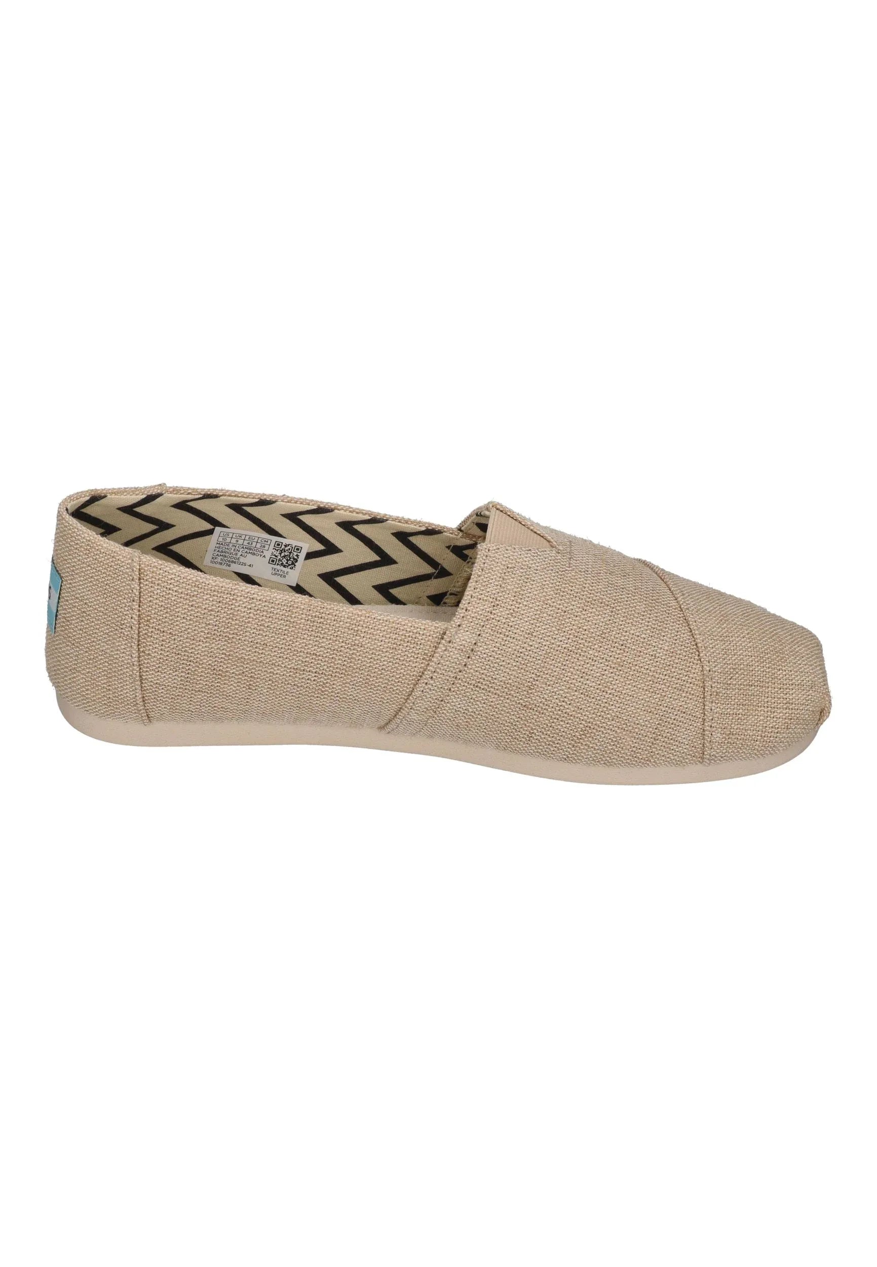 TOMS Herren Espadrilles ALPARGATA 10018736 natural undyed heritage