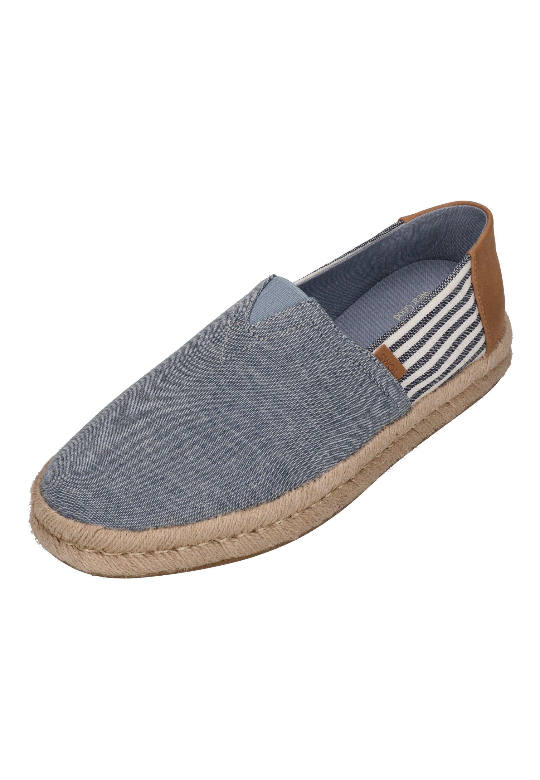 TOMS Herren Espadrilles ALPARGATA ROPE 2.0 10023240 navy chamb naut stripe