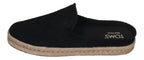 TOMS Herren Espadrilles SANTIAGO MULE 10021892 - black dp suede