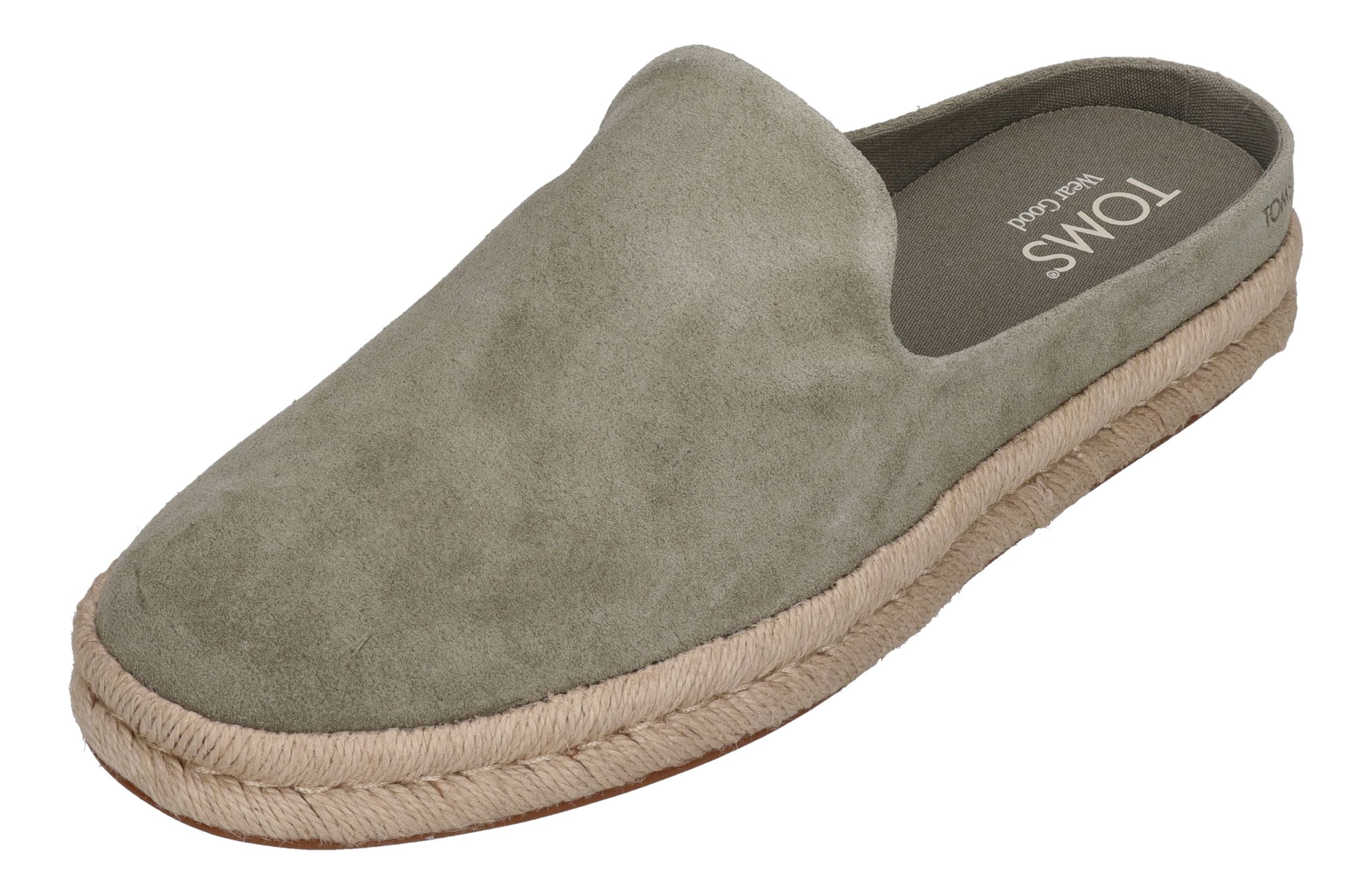 TOMS Herren Espadrilles SANTIAGO MULE 10021897 - vetiver grey suede