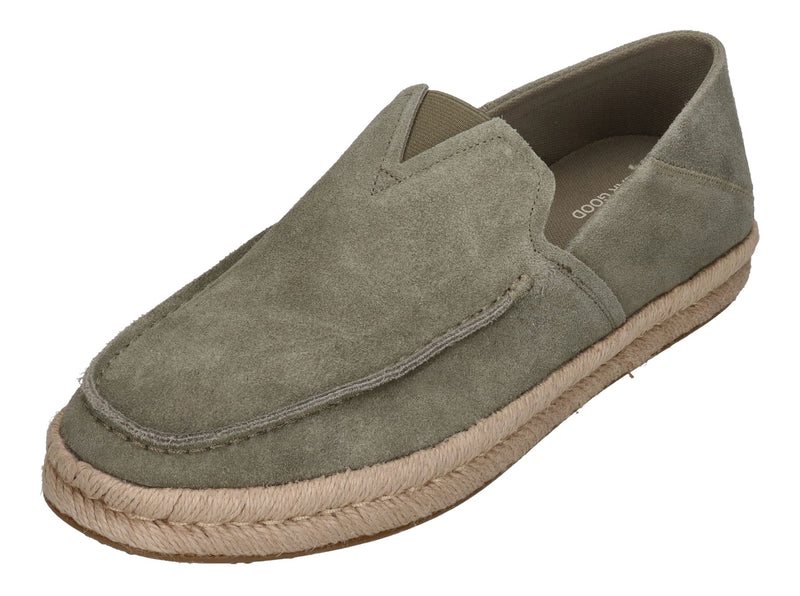 TOMS Herrenschuhe ALONSO LOAFER ROPE 10020874 - olive suede